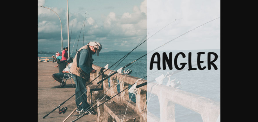 Fishing Font Poster 8