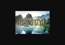 Fishing Style Font Poster 1