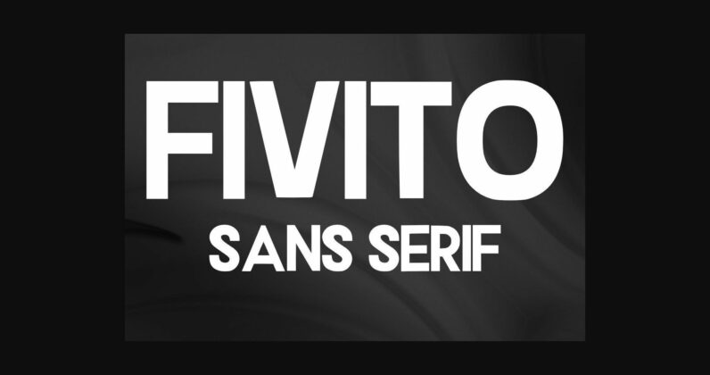 Fivito Font Poster 3