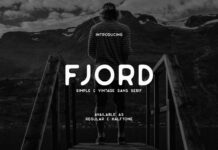 Fjord Font Poster 1