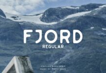 Fjord Font Poster 1