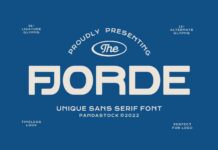 Fjorde Font Poster 1