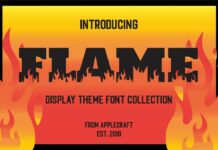 Flame Font Poster 1