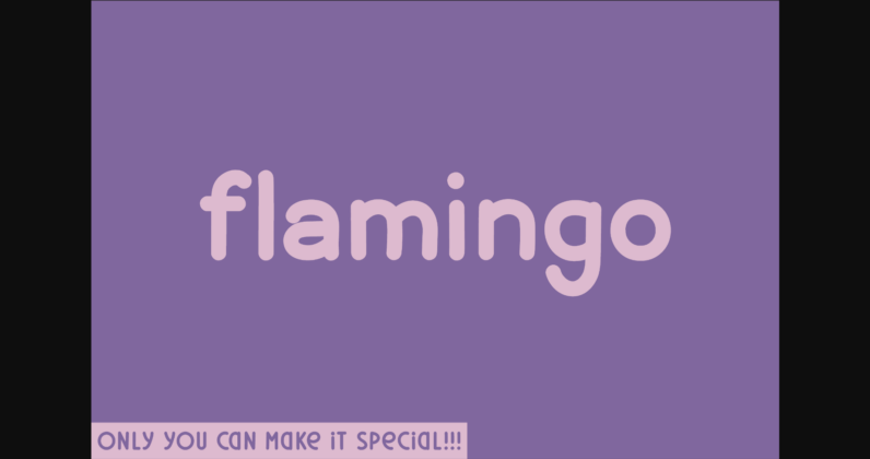 Flamingo Font Poster 3