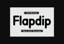 Flapdip Font Poster 1