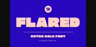 Flared Font Poster 1
