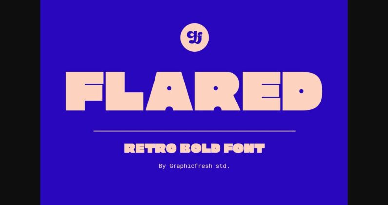 Flared Font Poster 1