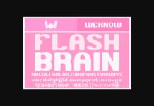 Flash Brain Font Poster 1