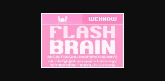 Flash Brain Font Poster 1