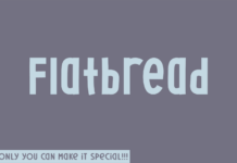 Flatbread Font Poster 1