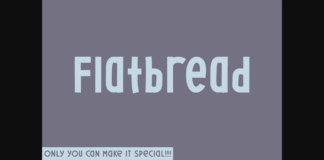 Flatbread Font Poster 1