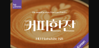 Flatwhite Kr Font Poster 1