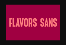 Flavor Sans Font Poster 1