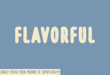 Flavorful Font Poster 1