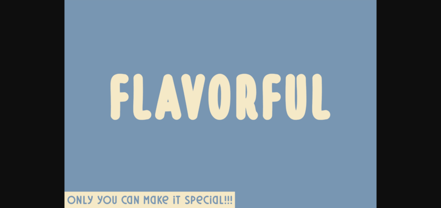 Flavorful Font Poster 1