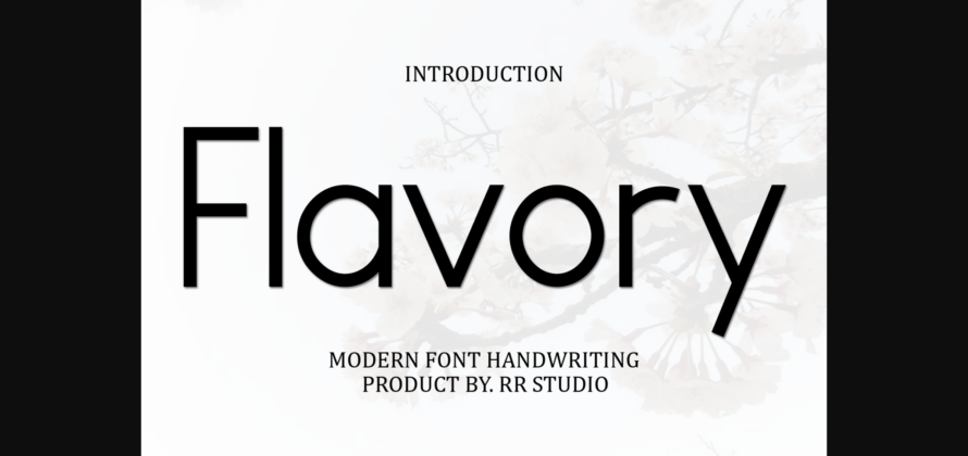 Flavory Font Poster 3