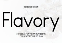 Flavory Font Poster 1