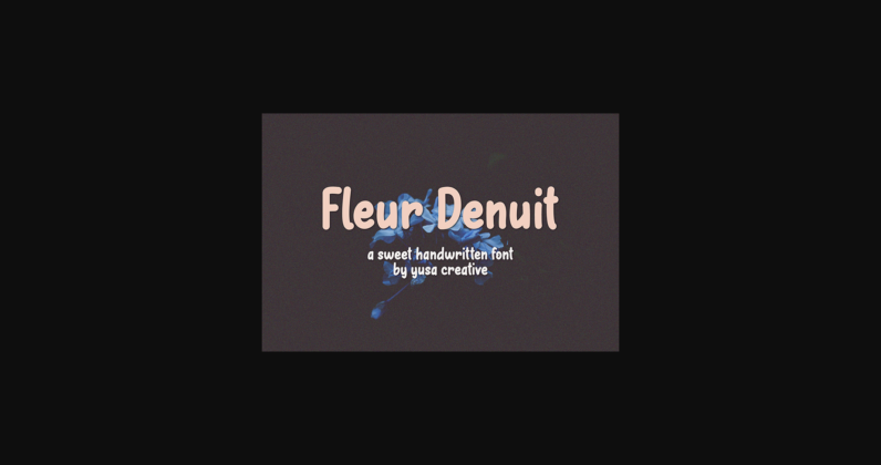 Fleur Denuit Font Poster 3