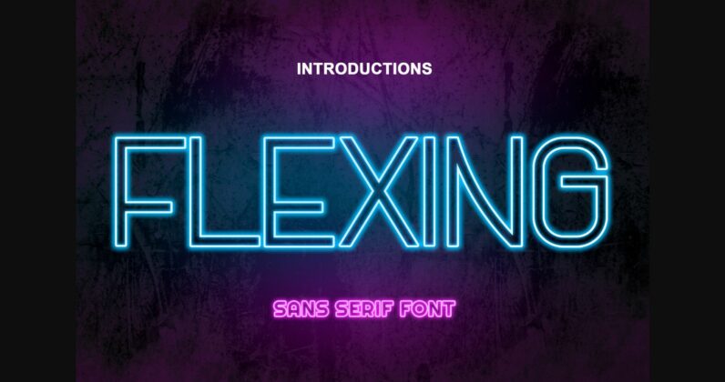 Flexing Font Poster 3