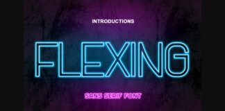 Flexing Font Poster 1