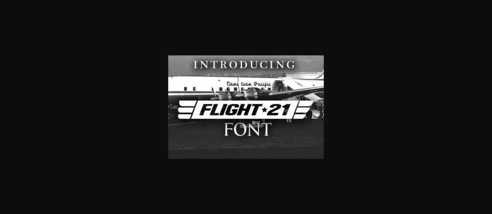 Flight 21 Font Poster 3