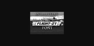 Flight 21 Font Poster 1