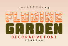 Flodine Garden Solid Font Poster 1
