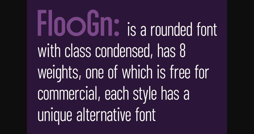 Floogn Font Poster 4