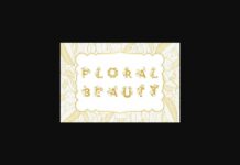 Floral Beauty Font Poster 1