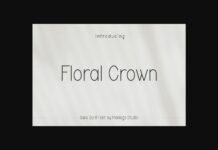 Floral Crown Font Poster 1