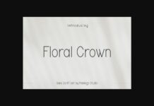 Floral Crown Font Poster 1