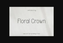 Floral Crown Font Floral Crown Font Poster 1
