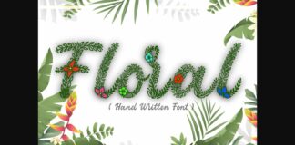 Floral Font Poster 1