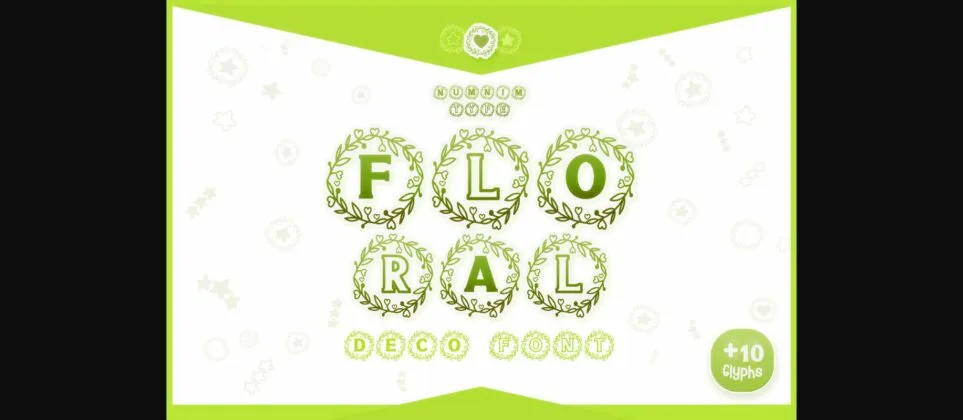 Floral Font Poster 3