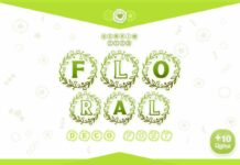 Floral Font Poster 1