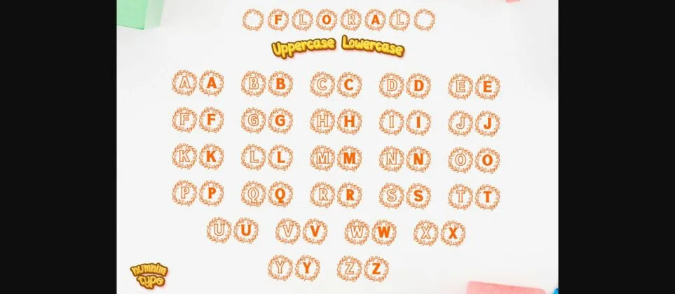 Floral Font Poster 11
