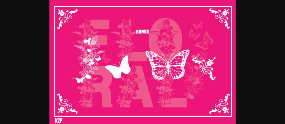 Floral Font Poster 10
