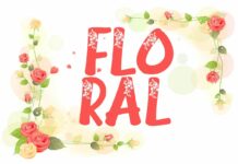 Floral Font Poster 1