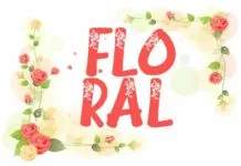 Floral Font Poster 1