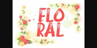 Floral Font Poster 1