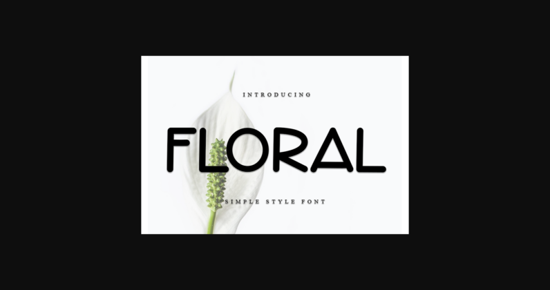Floral Font Poster 3