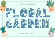 Floral Garden Font Poster 1