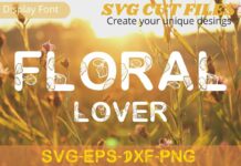 Floral Lover Font Poster 1