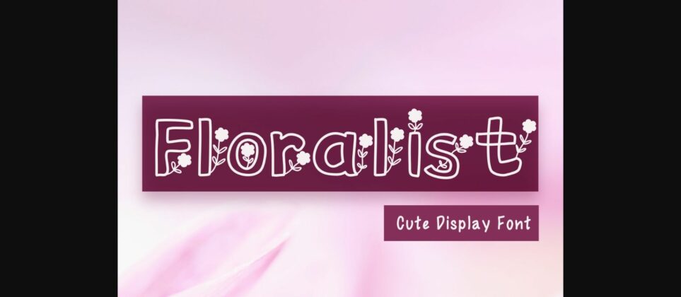 Floralist Font Poster 3