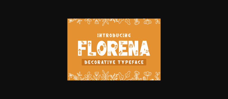 Florena Font Poster 3