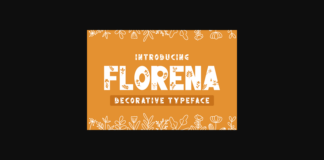 Florena Font Poster 1