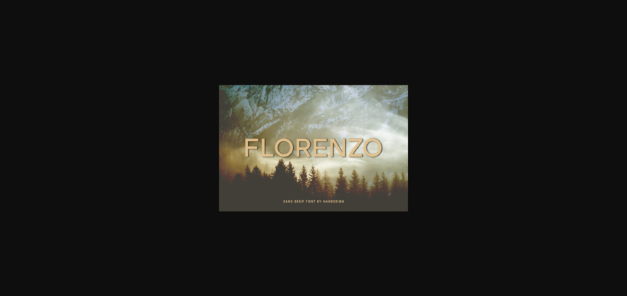 Florenzo Font Poster 3