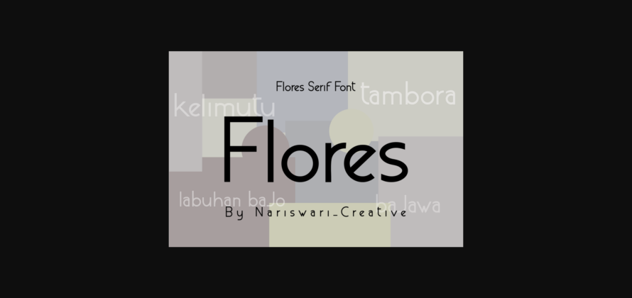 Flores Font Poster 3