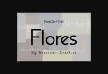 Flores Font Poster 1