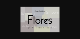Flores Font Poster 1
